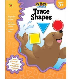 Big Skills for Little Hands Trace Shapes WorkbookLearning Shapes, Colors, Fine Motor Skills, Tracing Activity Book for PreschoolKindergarten (32 pgs) Paperback  March 1, 2013