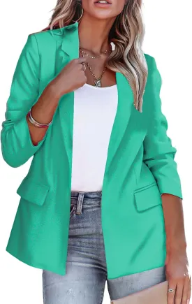 Blazers for Women Business Casual Office Work Suit Jackets Long Sleeve Lapel Blazers Trendy Open Front Jackets