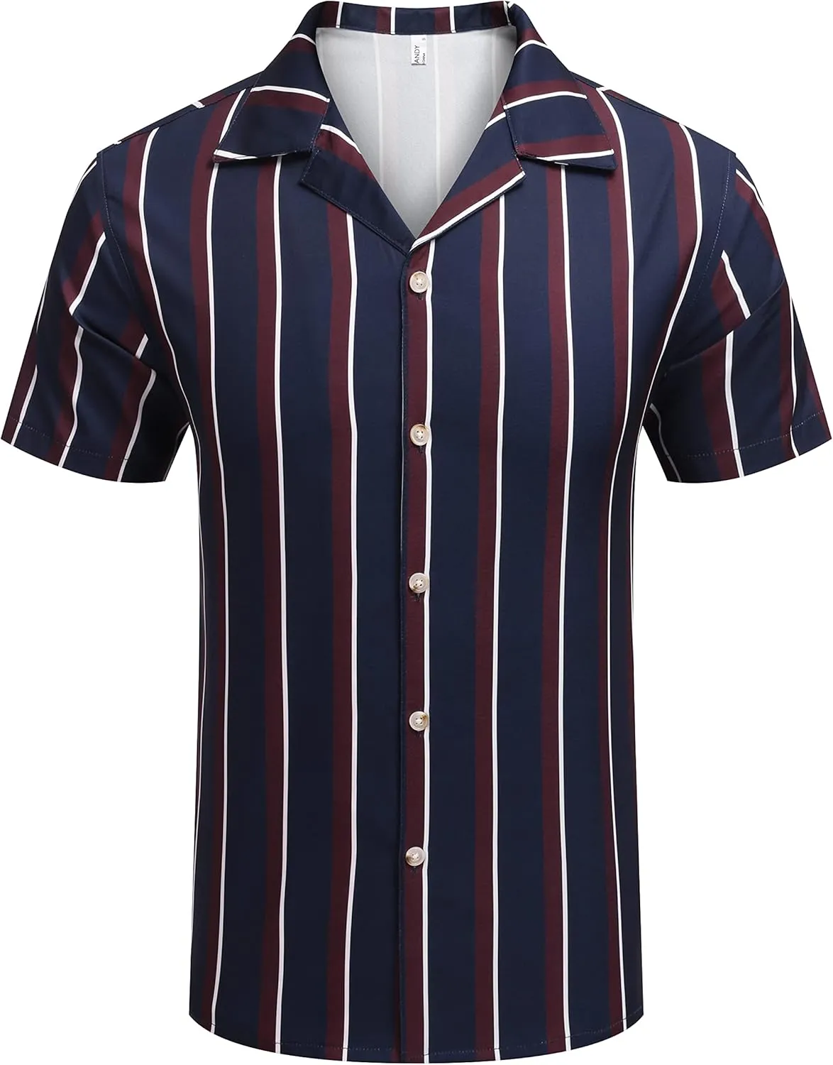 COOFANDY Men Short Sleeve Button Up Shirts Lightweight Beach Wear Tropical Hawaiian Shirt