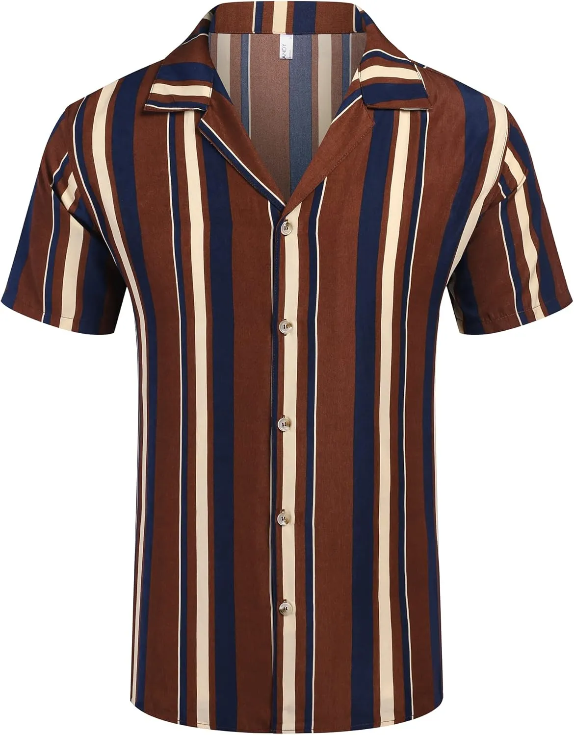 COOFANDY Men Short Sleeve Button Up Shirts Lightweight Beach Wear Tropical Hawaiian Shirt