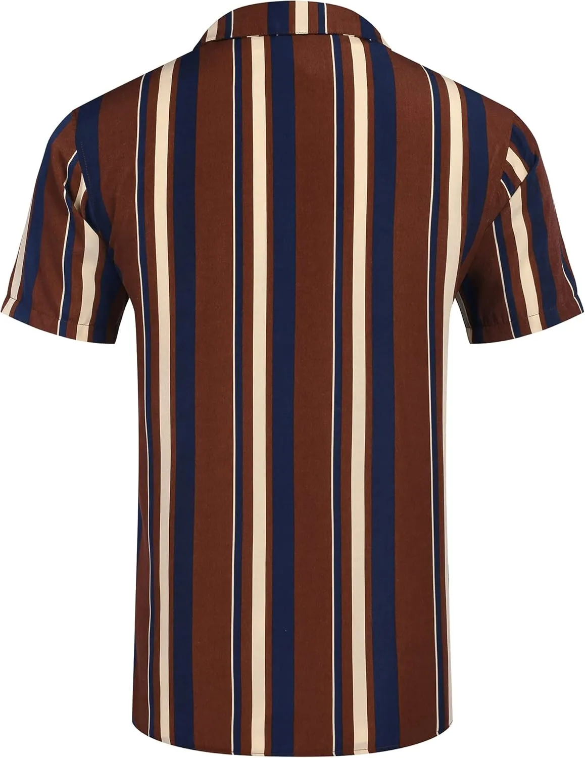 COOFANDY Men Short Sleeve Button Up Shirts Lightweight Beach Wear Tropical Hawaiian Shirt