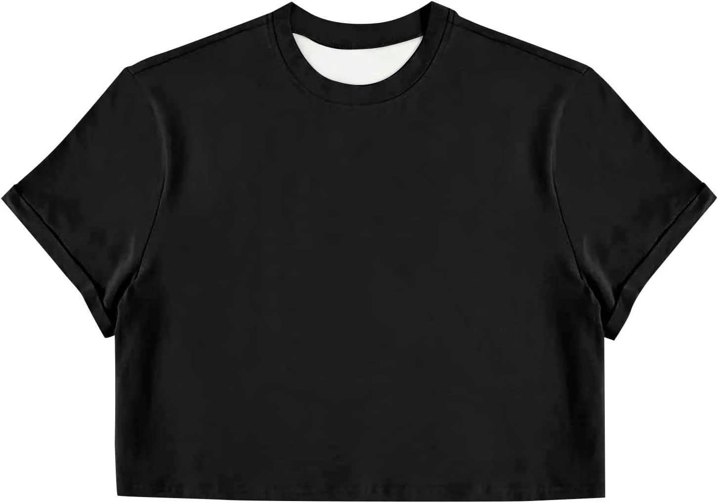 Crop Tops for Men Basic Short Sleeve Round Neck Casual Pullovers Summer Sexy Gay Tee Tops Hot Shirts
