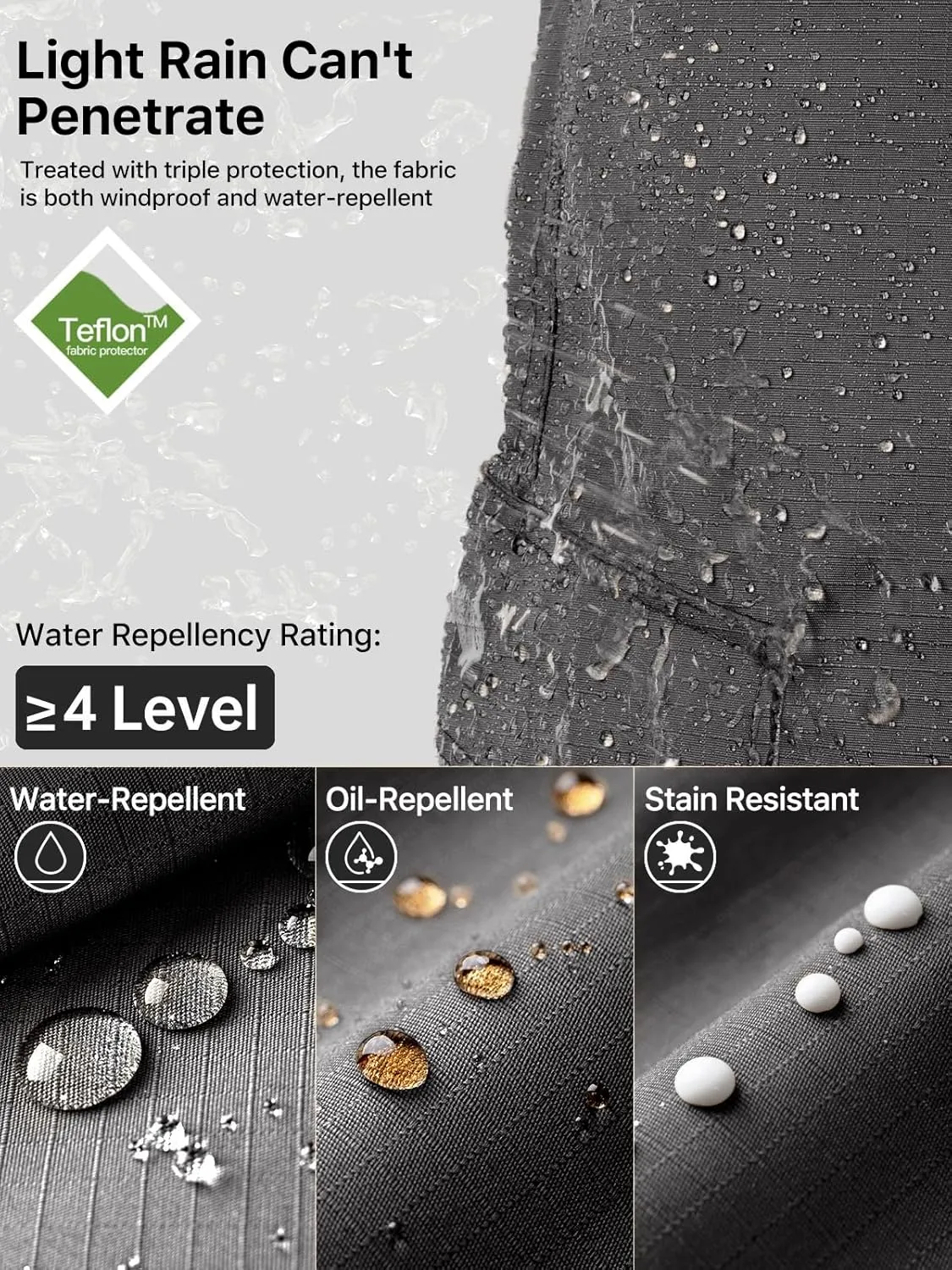 FREE SOLDIER Men's Cargo Pants Water Resistant Ripstop Tactical Pants for Men Work Pants Lightweight Outdoor Hiking Pants Men
