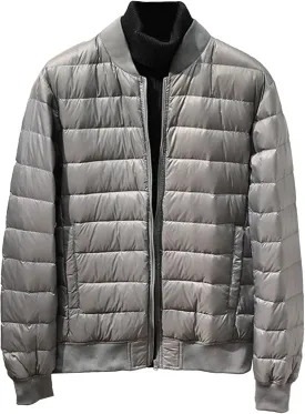 JEShifangjiusu Men Down Jacket Puffer Winter Jacket Lightweight Windproof Insulated Warm Coat Puffy Coat For Hiking Travel