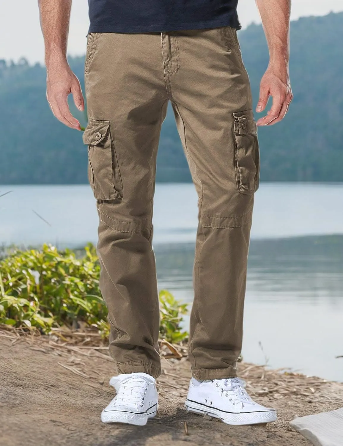 Match Men's Casual Wild Cargo Pants Outdoors Work Wear #6531