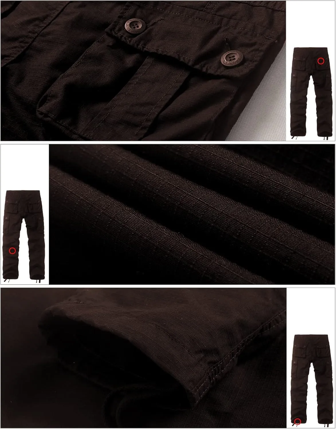 Match Men's Casual Wild Cargo Pants Outdoors Work Wear #6531
