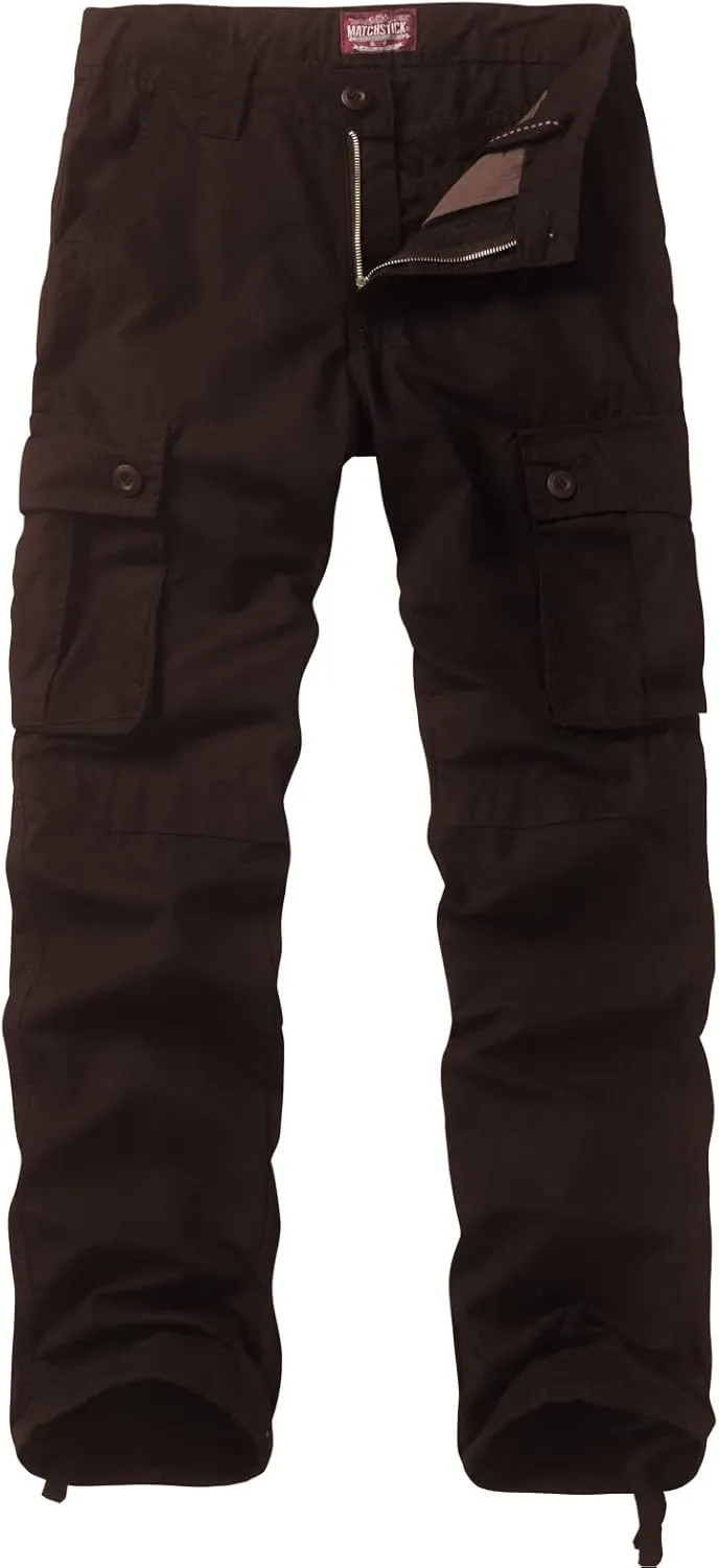 Match Men's Casual Wild Cargo Pants Outdoors Work Wear #6531