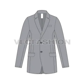 Mens 2 Buttoned Sport Blazer