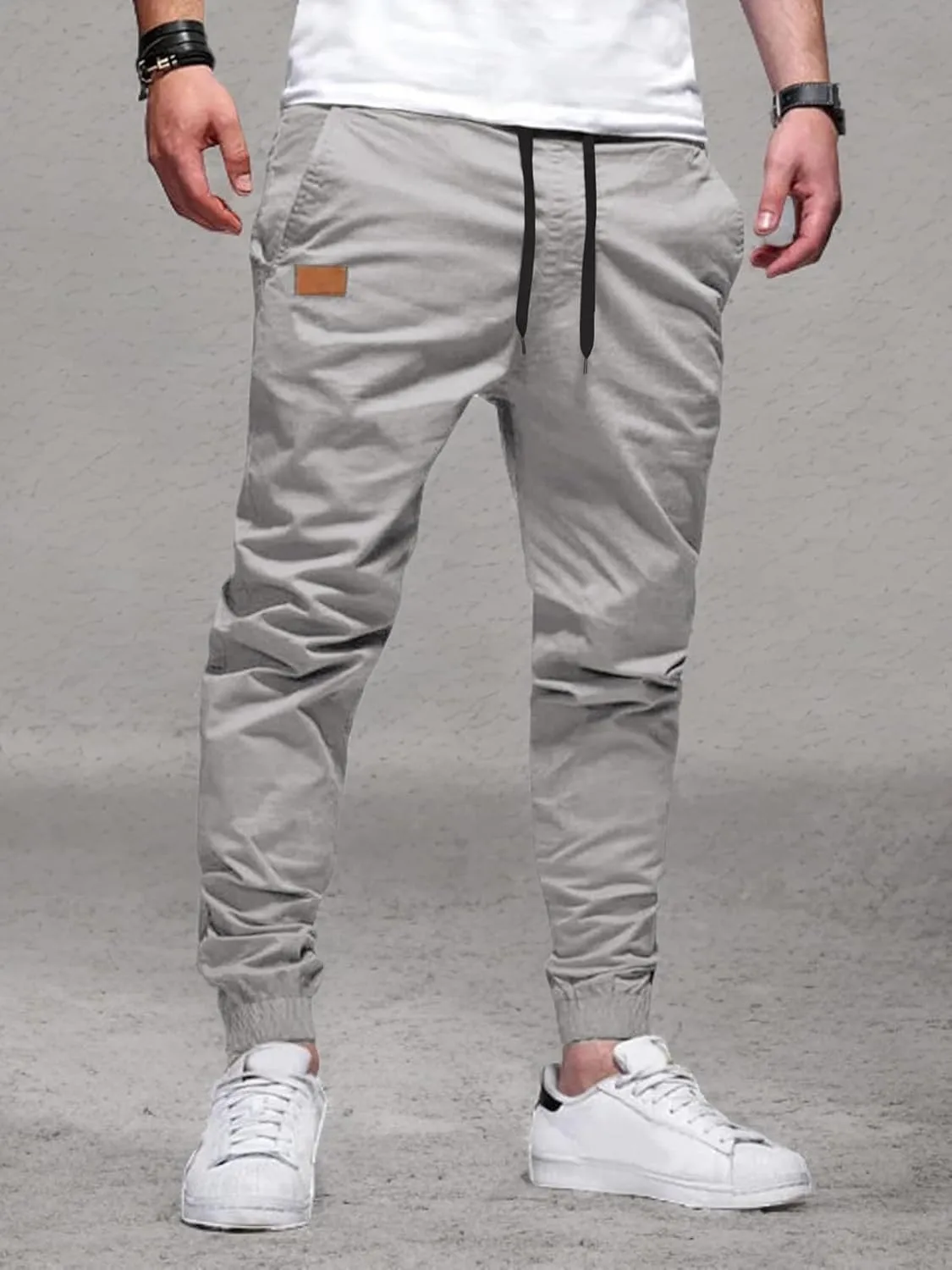 Men's Casual Joggers Pants Chino Hiking Outdoor Pants Cotton Sweatpants Pants for Running