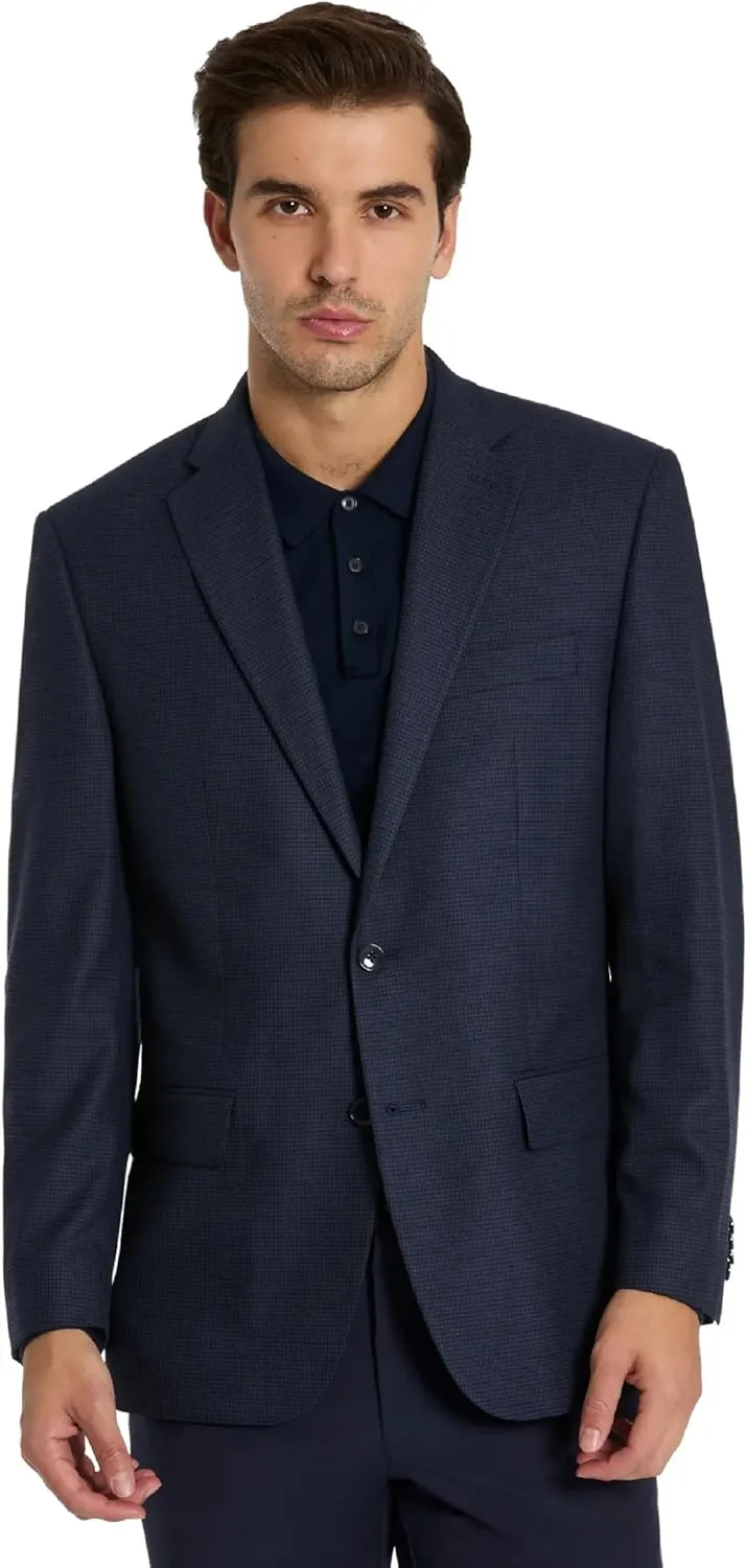 Michael Kors Mens Twill Kent Classic Fit Stretch Sport Coat | Performance Fabric, Timeless Style for Business & Casual Wear