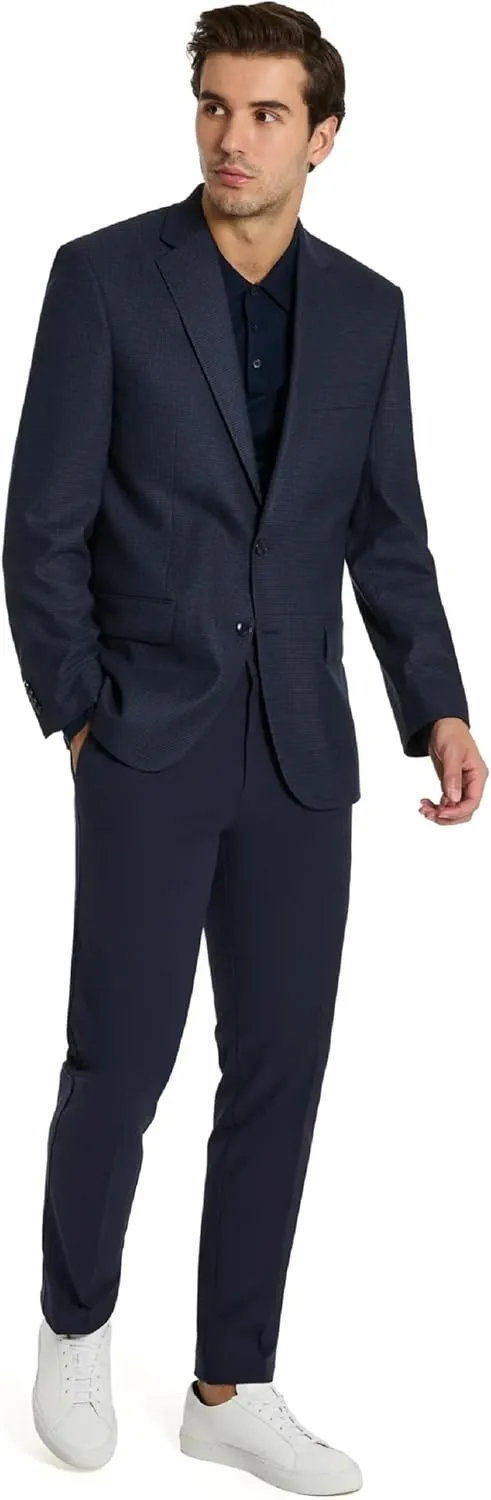 Michael Kors Mens Twill Kent Classic Fit Stretch Sport Coat | Performance Fabric, Timeless Style for Business & Casual Wear