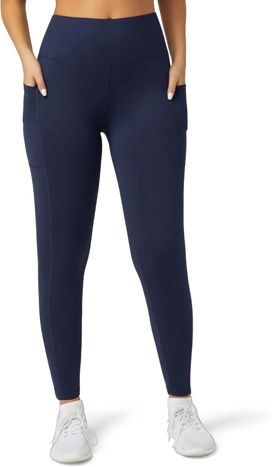 No Nonsense Leggings for Women with Tummy Control and Pockets, Athletic High Waist Yoga Pants