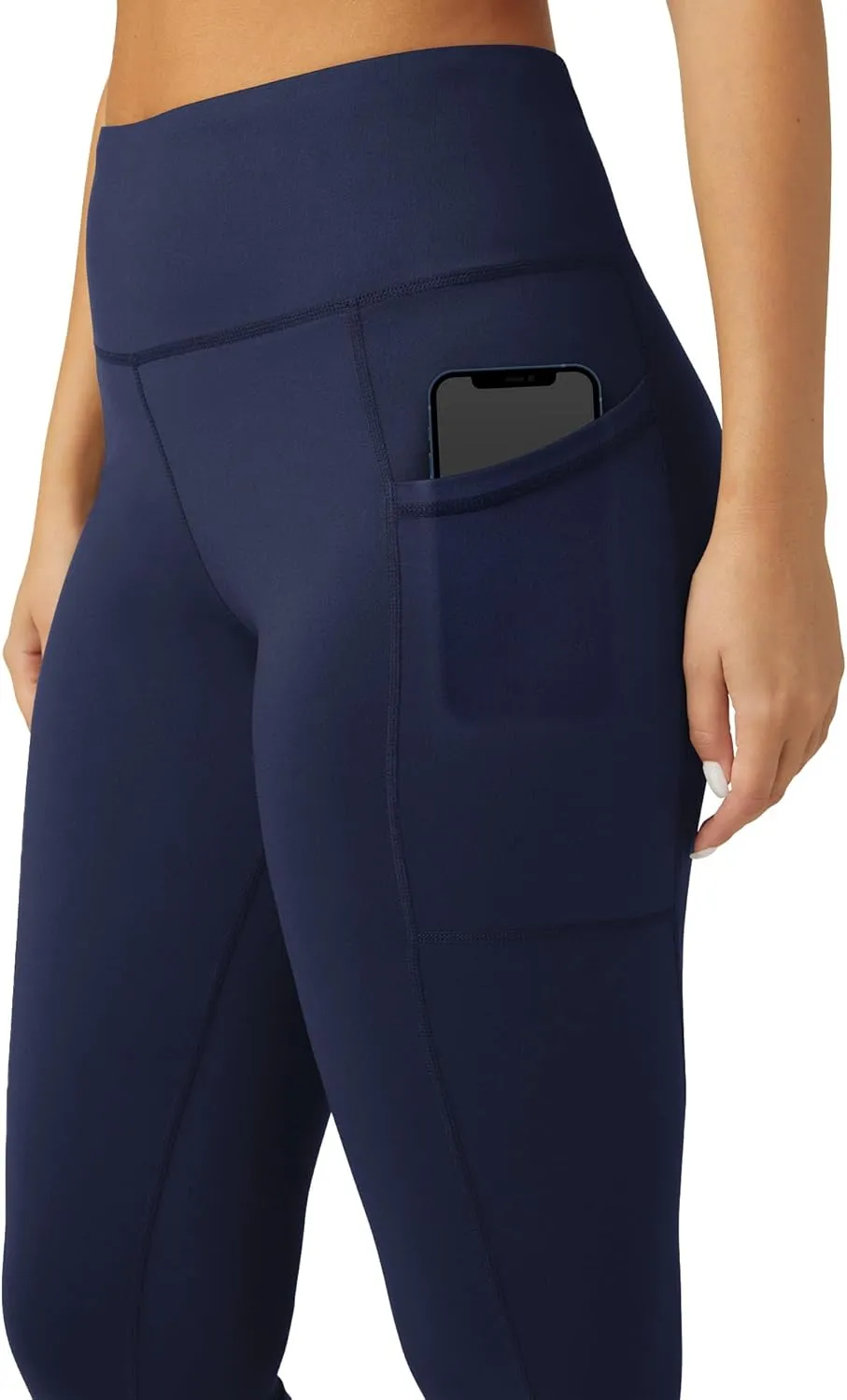 No Nonsense Leggings for Women with Tummy Control and Pockets, Athletic High Waist Yoga Pants