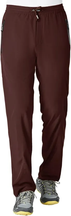 Rdruko Men's Casual Pants Lightweight Quick Dry Hiking Running Workout Outdoor Sports Sweat Pants