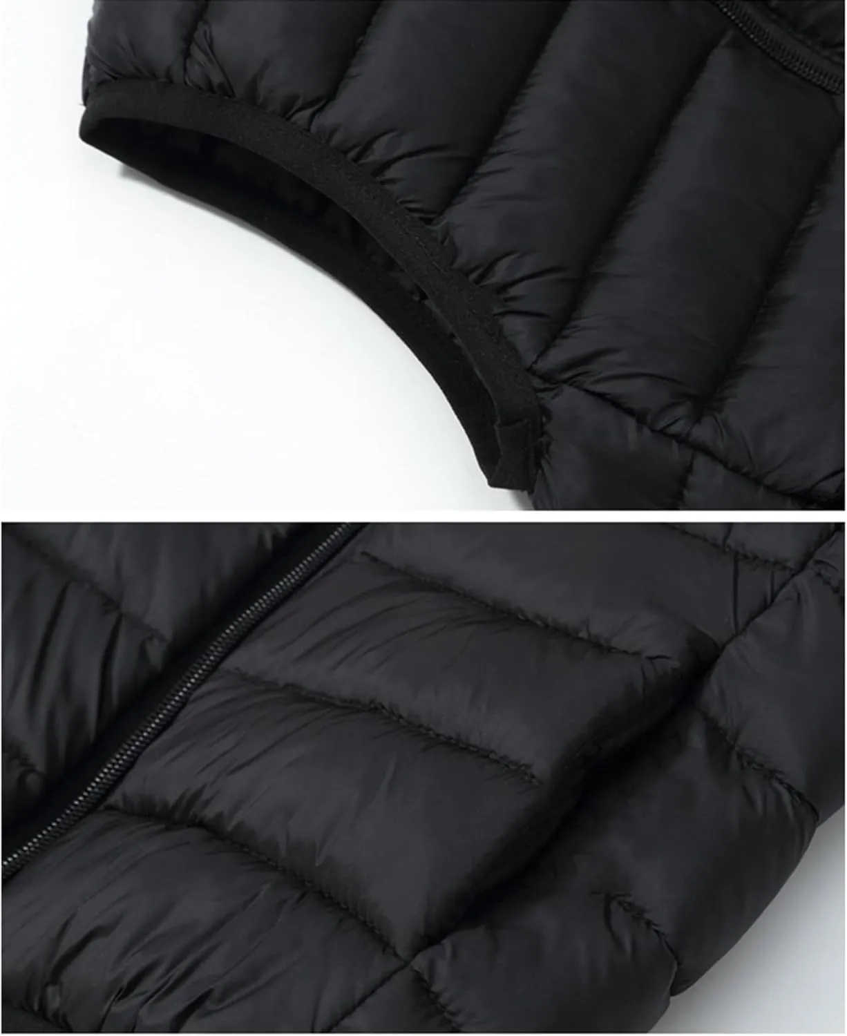 Unisex Baby Vest Stand Up Zip Up Sleeveless Jacket for Winter Fall Hooded Coats for Teen Girls