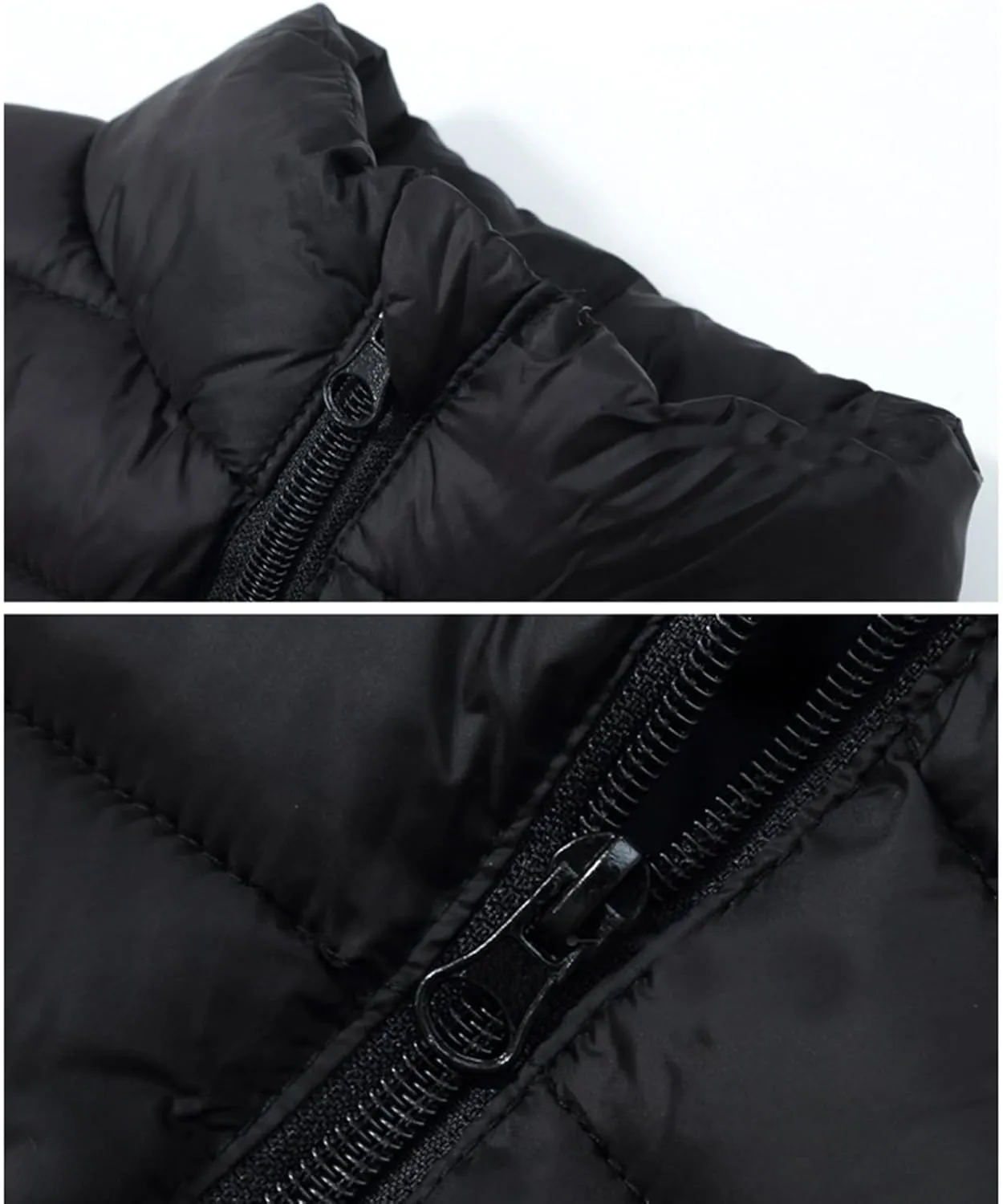 Unisex Baby Vest Stand Up Zip Up Sleeveless Jacket for Winter Fall Hooded Coats for Teen Girls