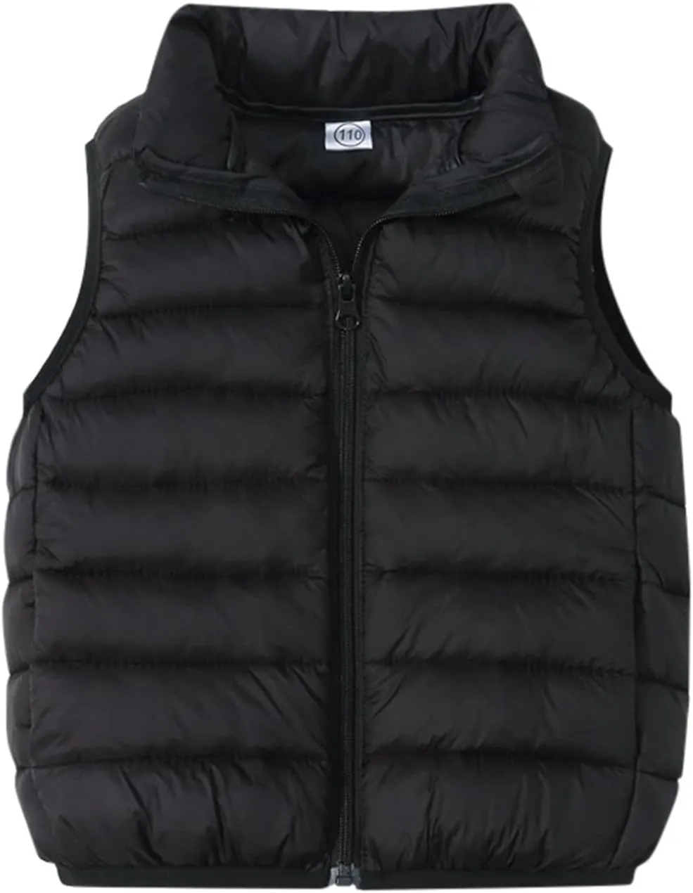 Unisex Baby Vest Stand Up Zip Up Sleeveless Jacket for Winter Fall Hooded Coats for Teen Girls