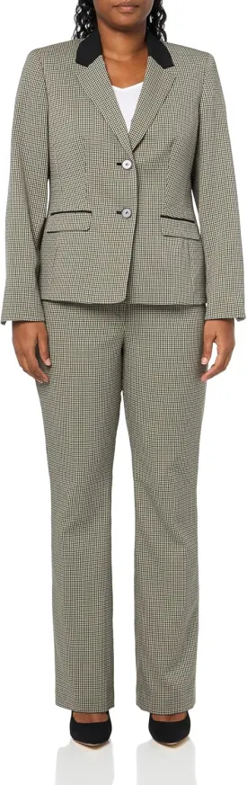 Women's Two Button Blazer & Pant, 2pc Set
